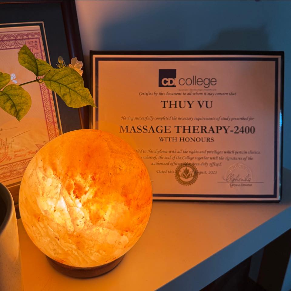 Spa guest enjoying treatment